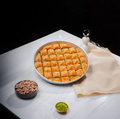 Koçak Famous Traditional Turkish Special Square Baklava on a Tray